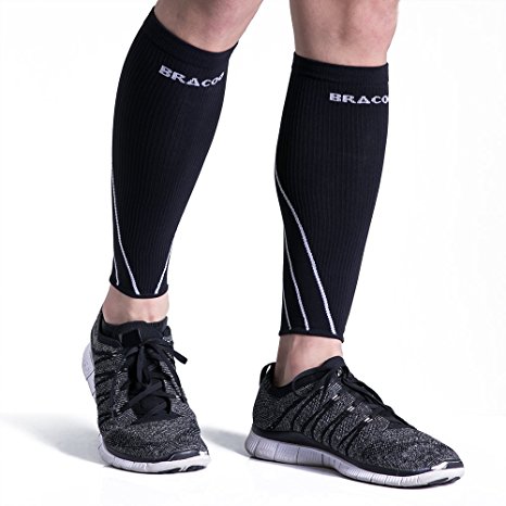 Bracoo Calf Compression Sleeves, Maximized Athletic Performance, Minimized Shin Splints