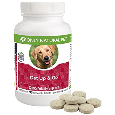 Only Natural Pet Get Up & Go Herbal Joint Support Supplement For Dogs - Holistically Formulated With Corydalis & Turmeric Hip & Joint Daily Vitamin