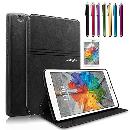 Mignova LG G Pad X 8.0 / G Pad III 8.0 Case, Folio Premium PU Leather Stand Cover For LG G Pad X 8.0 Tablet (T-Mobile V521WG) / G Pad III 8.0 V525 2016 Released (Black)