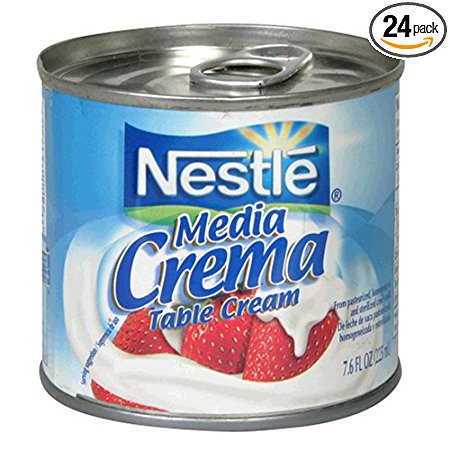 Nestle Media Crema Table Cream, 7.6-Ounce Containers (Pack of 24)