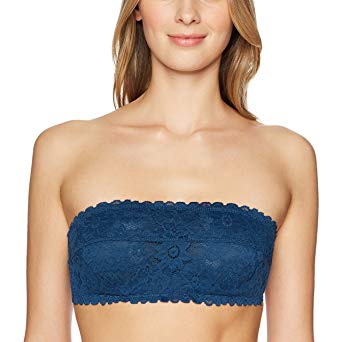 Mae Women's Standard Inner Wire Support Lace Bandeau Bra (for A-C Cups)