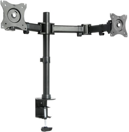 VIVO Dual Monitor Arms Fully Articulating Desk Mount Stand with Individual Monitor Height Adjustment / for 2 LCD Screens up to 27" (STAND-V002M )