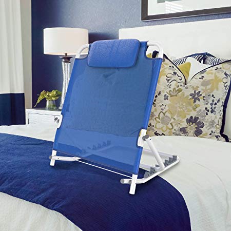 Bluestone Backrest-Reclining Support Wedge Adjusts to 6 Positions for Reading or Relaxing in Bed, Chair, or Couch-Comfort Accessories