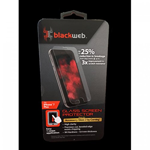 Blackweb BWB16WI008 Glass Screen Protector for iPhone 7 Plus and iPhone 8 Plus