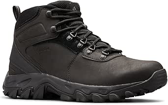 Columbia Men's Newton Ridge Plus II Waterproof, 2024 Black/Black, 7