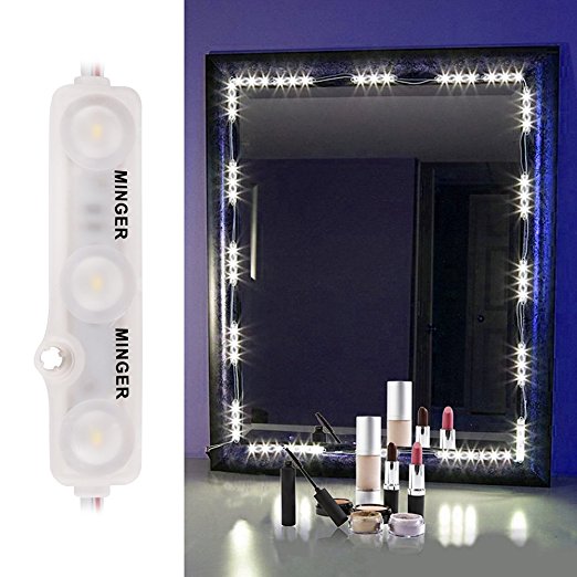 Mirror LED Light Kit,Minger-Lighting Makeup Vanity Mirror Lighted with Touch Dimmer(60LED Bulb / 10.2ft)