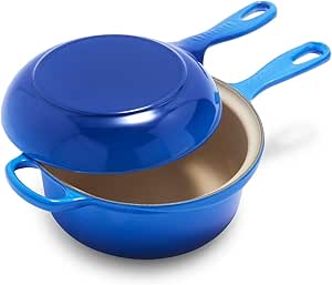 Le Creuset Multifunction Pan, 2.5 qt, Exclusive Color: Azure Blue