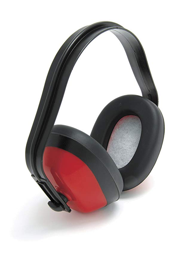 Baratec Red Lightweight Adjustable Ear defenders Ear Muffs - SNR 27 db