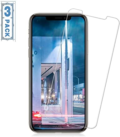 Pal-Xiboe Tempered Glass Screen Protectors Compatible with iPhone XS Max iPhone 11 Pro Max [No Bubbles] [9H Hardness]For iPhone XS Max iPhone 11 Pro Max Screen Protectors [6.5 Inch][3Pack]