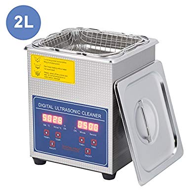 CO-Z 2L Stainless Steel Professional Ultrasonic Jewelry Denture Cleaner with Digital Timer & Heater