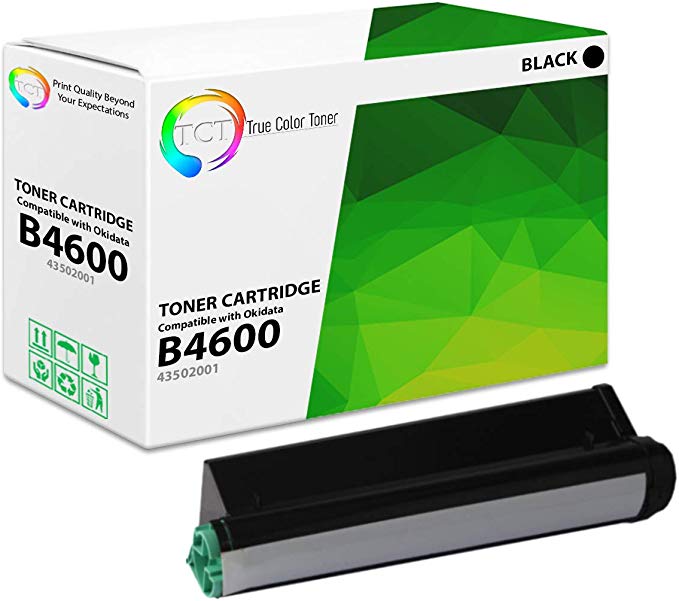 TCT Premium Compatible Toner Cartridge Replacement for Okidata B4600 43502001 Black Works with Oki B4600 B4600n Printers (7,000 Pages)