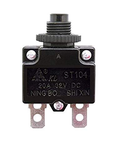 Razor 20A Reset Switch for Razor E100, E200, E300, eSpark, Pocket Rocket, Ground Force, Ground Force Drifter, & Mini Chopper (Razor Factory Original 20 Amp Circuit Breaker Switch)