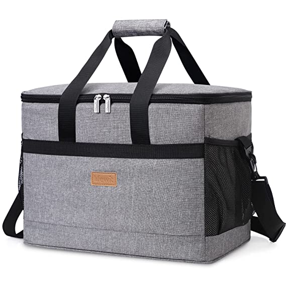 Lifewit 30L Soft Cooler Bag with Hard Liner, Large Insulated Picnic Lunch Bag Box Soft-Sided Cooling Bag for Camping/BBQ/Family Outdoor Activities