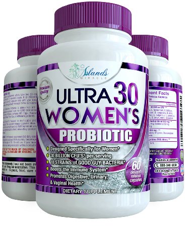 Probiotics for Women 30 Billion CFU & 18 Strains Supplement All Natural Best Probiotic with Organic Cranberry, Enzyme blends For Digestive, Urinary, & Vaginal Health - 30 Day Supply Delayed Release