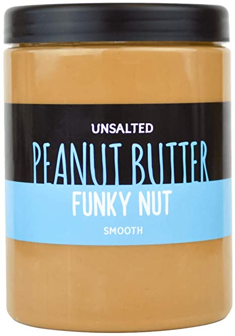 Funky Nut Natural Peanut Butter Smooth 1kg : 100% peanut - LOW FODMAP - Vegan