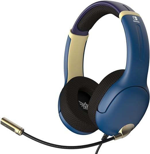 PDP Official Switch Wired Airlite Headset - The Legend of Zelda - Hyrule