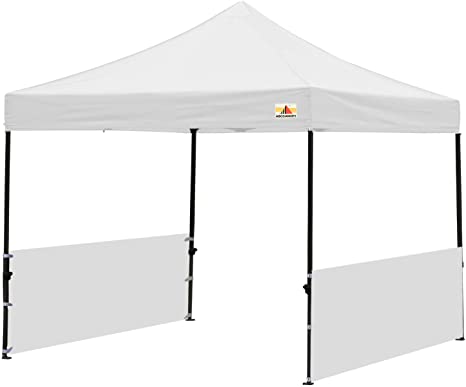 ABCCANOPY Sunwall Accessory, Two Half Walls for 10'x10', 10'x15', 10'x20' Pop Up Paty Canopy（2 Half Walls Only. Canopy Purchased Separately） (White)