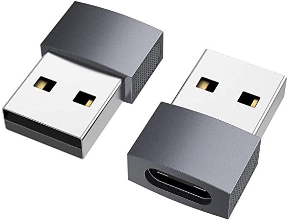 nonda USB C to USB Adapter (2 Pack), USB-C Female to USB Male, USB Type C Female to USB OTG Adapter for MacBook Pro 2015/2013, MacBook Air 2017/2015