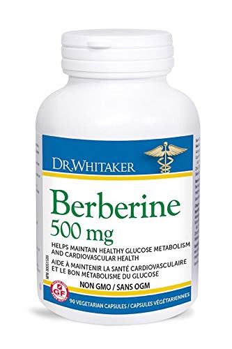 DR. WHITAKER Berberine 500mg 90 vcaps Non GMO Helps maintain healthy glucose metabolism and cardiovascular health