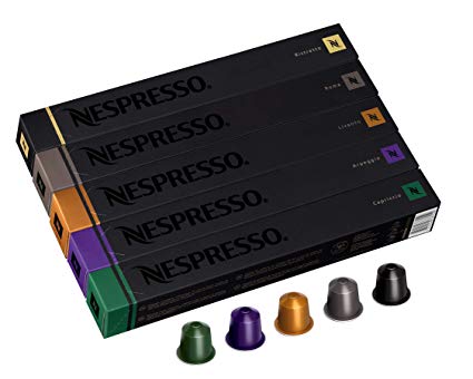 50 Original Nespresso Coffee Capsules (Mixed)
