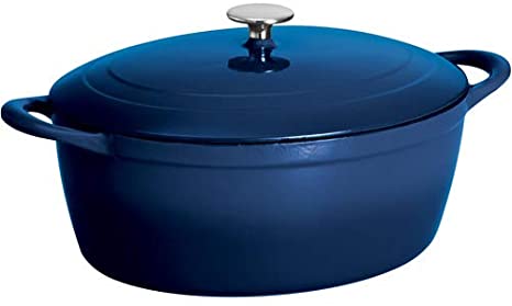 Tramontina Gourmet 7-Quart Cast Iron Covered Oval Dutch Oven