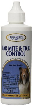Gold Medal Pets Ear Mite & Tick Control for Pets, 4 oz.