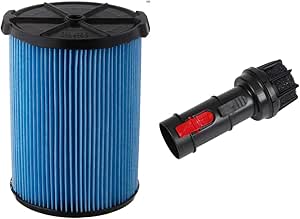 RIDGID 72952 Model 3-Layer Pleated Paper Vacuum Filter and WORKSHOP Wet/Dry Vacs Vacuum Diffuser