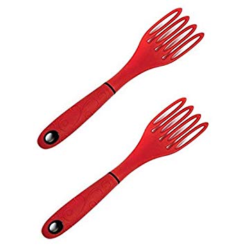 Norpro Grip EZ Fiskie Red Santoprene Combination Fork and Whisk (2 Pack)