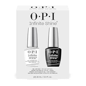 OPI Infinite Shine Long-Wear Lacquer Base & Top Coat Duo Pack, (2 x 0.5 fl oz)