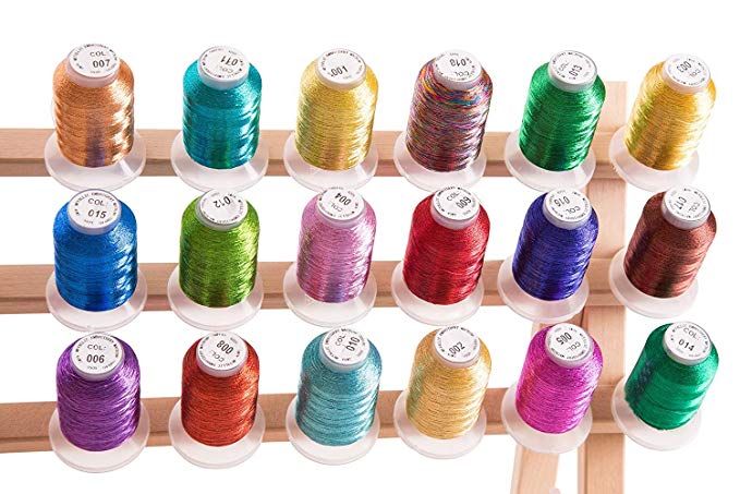 18 Metallic Embroidery Machine Thread   Thread Nets