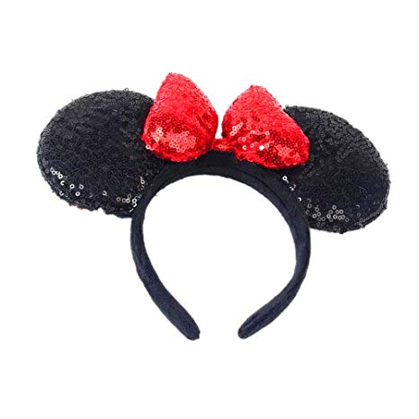 Mouse Ears Headbands Butterfly Glitter Hairband…