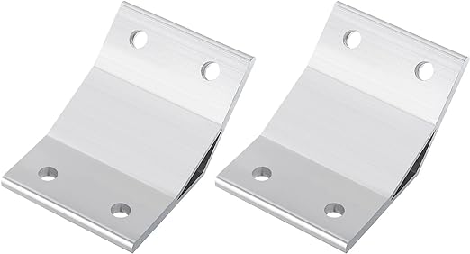 uxcell 2Pcs 135 Degree Angle Aluminum Profile Corner Brackets, Corner Brace Joint Connectors for 8080 Series (Silver Tone)