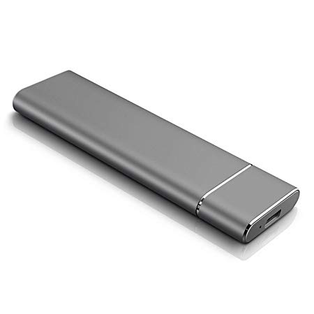 2TB External Hard Drive Ultra Slim Portable HDD, TEMSOOM Portable Hard Drive USB 3.1/Type-C for Mac, PS4, PC, Xbox, Laptop (2TB, Black)
