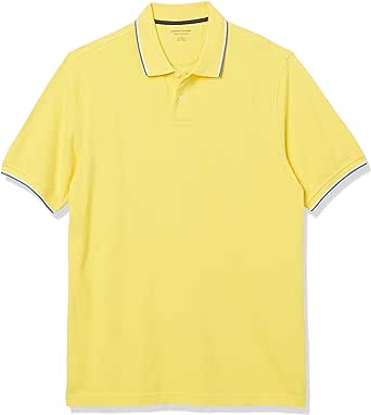 Amazon Essentials Men's Regular-Fit Cotton Pique Polo Shirt (Available in Big & Tall)