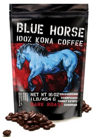 Farm-direct: 100% Kona Coffee, Dark Roast, Whole Beans, 1 Lb