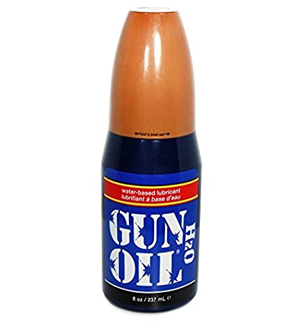 Gun Oil H2O Water Based Based Personal Lube Lubricant Ultra-concentrated and Water-resistant (  FREE Lubricant MeStlye) : Net Wt. 8 Oz or 237 Ml