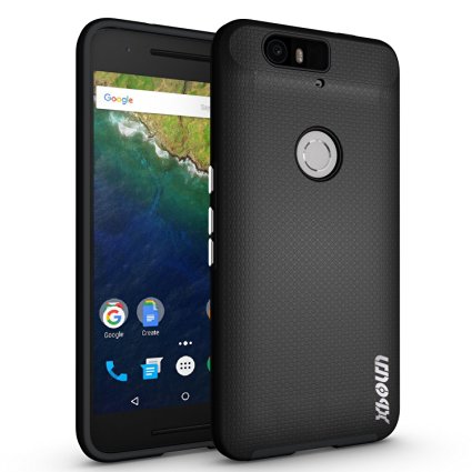 Nexus 6P Case, xboun [Drop Protection] Google Nexus 6P Case [Slim Cushion] Shock Resistant Protective Premium Case for Huawei Google Nexus 6P 5.7 Inch 2015 Smartphone (Black)