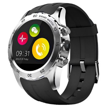 Evershop® New NFC Bluetooth Smart Watch 1.22 Inch IPS Screen with Heart Rate Monitor Support SIM Card Compatible With Android System