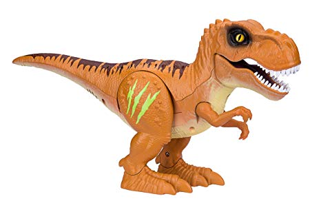 ROBO ALIVE - Attacking T-Rex Battery-Powered Robotic Toy (Orange)