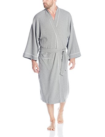 Geoffrey Beene Men's Waffle Kimono Robe