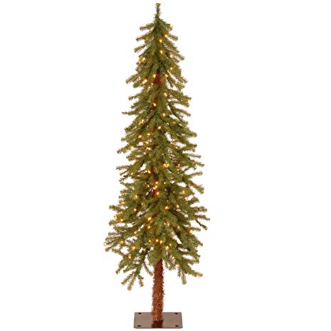 National Tree 5 Foot Hickory Cedar Tree with Clear Lights (CED7-50LO-S)