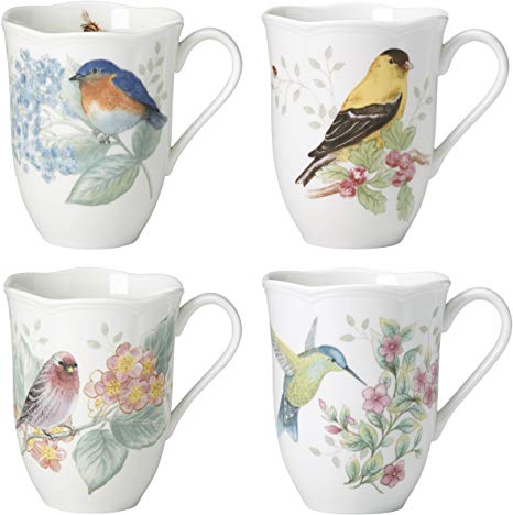 Lenox 882795 Butterfly Meadow Flutter Mugs, Set of 4