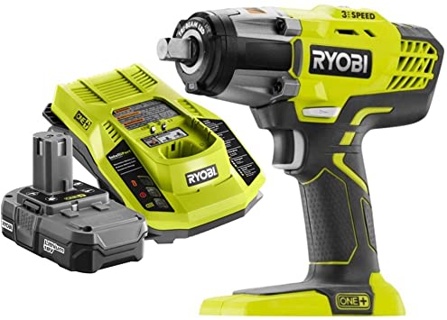 Ryobi P261 18V ONE  3-Speed ½ in. Cordless Impact Wrench Kit (Bundle)