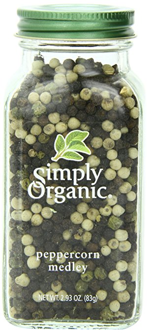 Simply Organic Peppercorn Medley, 2.93 Ounce