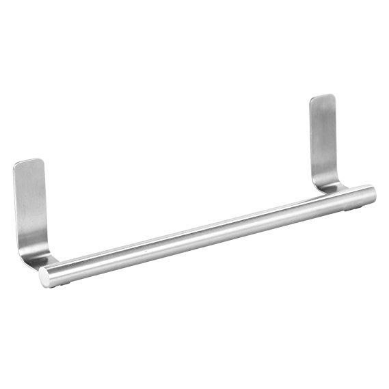 InterDesign Forma Self-Adhesive Towel Bar Holder for Bathroom or Kitchen - Stainless Steel (82700)