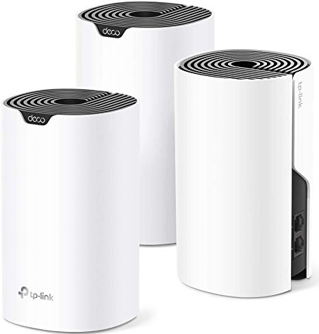 TP-Link JD Power winner routers 2019-Deco Whole Home mesh wifi system– Up to 5,500 Sq.ft. Coverage, WiFi Router/Extender Replacement, Gigabit Ports, Parental Controls, Works with Alexa(Deco S4 3-Pack)