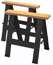 Harbor Freight Tools Two Piece Foldable Saw Horse Set by Harbor Freight Tools