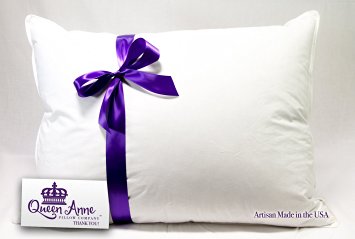 Hypoallergenic Pillow - Synthetic Down Alternative (Standard Size Medium Pillow) - the Heavenly Down® Allergy Pillow By Queen Anne Pillow Co. - High-end Luxury Hotel Pillows Made in the USA