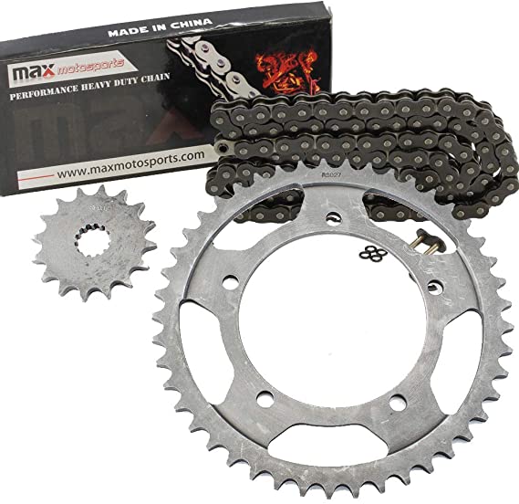 Black O-Ring Chain and Sprocket Kit for Suzuki GSX-R 600 2001 2002 2003 2004 2005