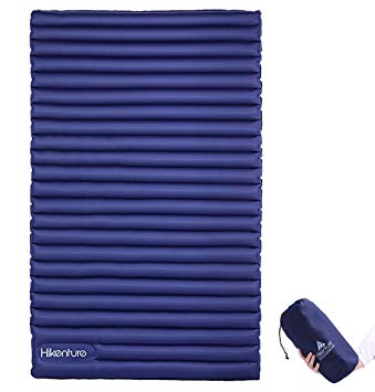HIKENTURE Double Sleeping Pad - Inflatable Camping Air Mattress - Light and Compact - for Backpacking, Self-Driving Tour, Hiking, Tent